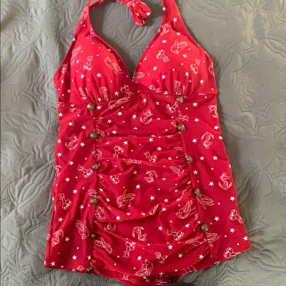 Red bathing suit
